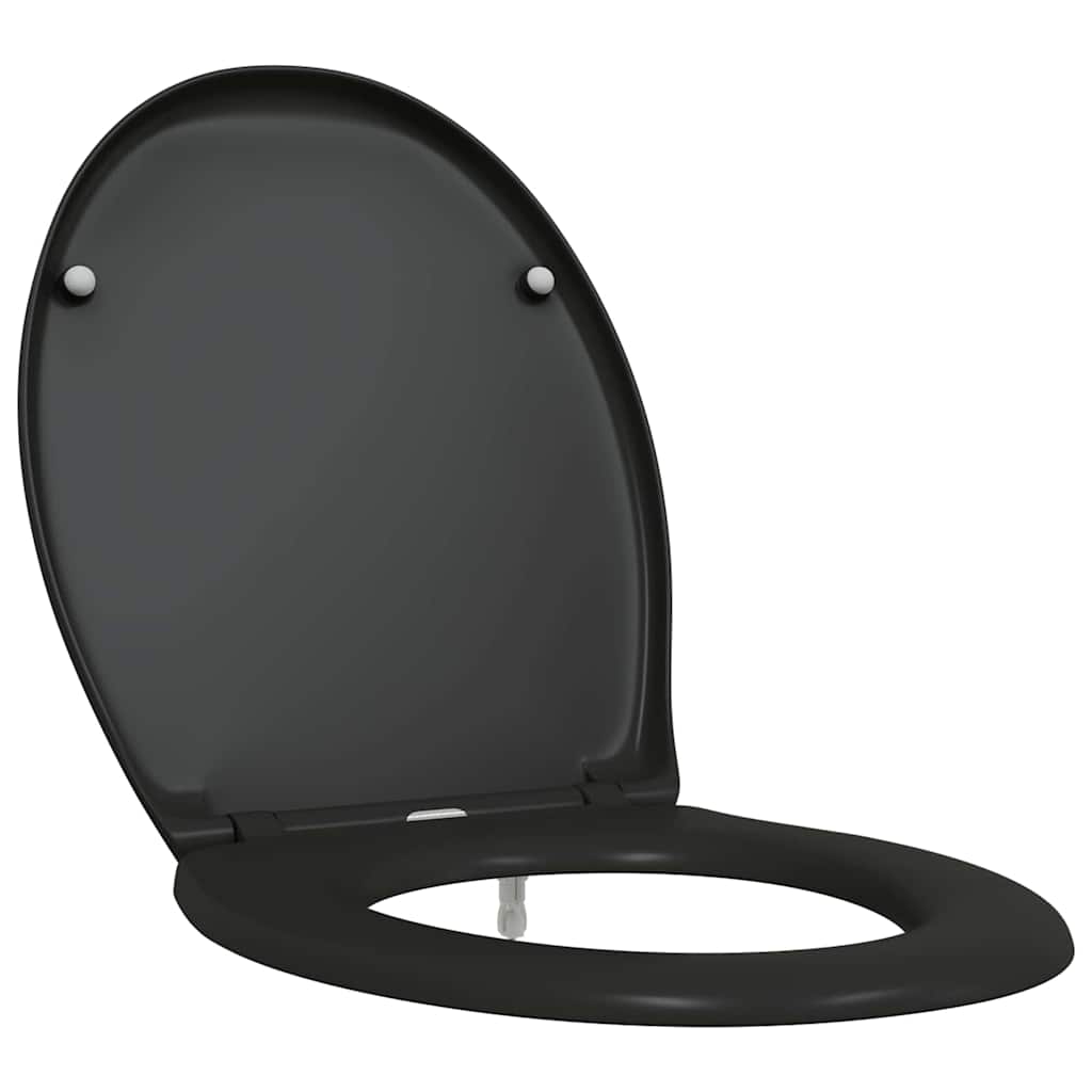 Toilettensitz Schwarz 47 x 37 x 4 cm Duroplast