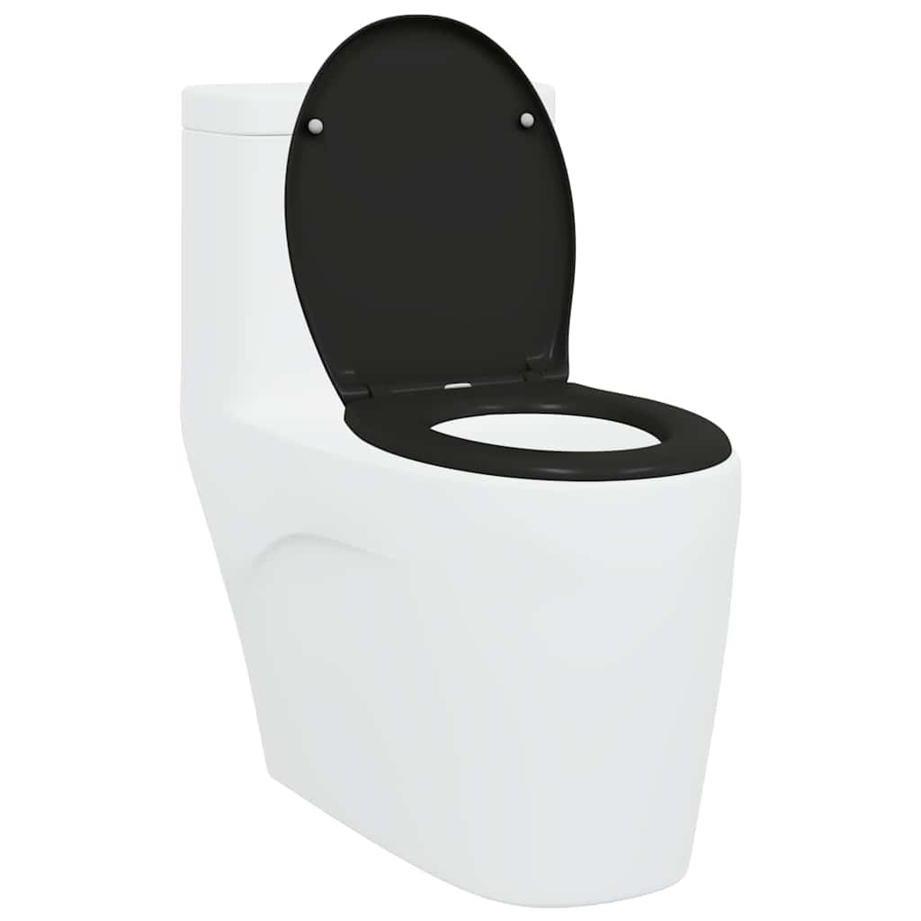 Toilettensitz Schwarz 47 x 37 x 4 cm Duroplast