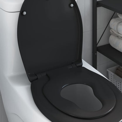 Toilettensitz Schwarz 47 x 37 x 4 cm Duroplast