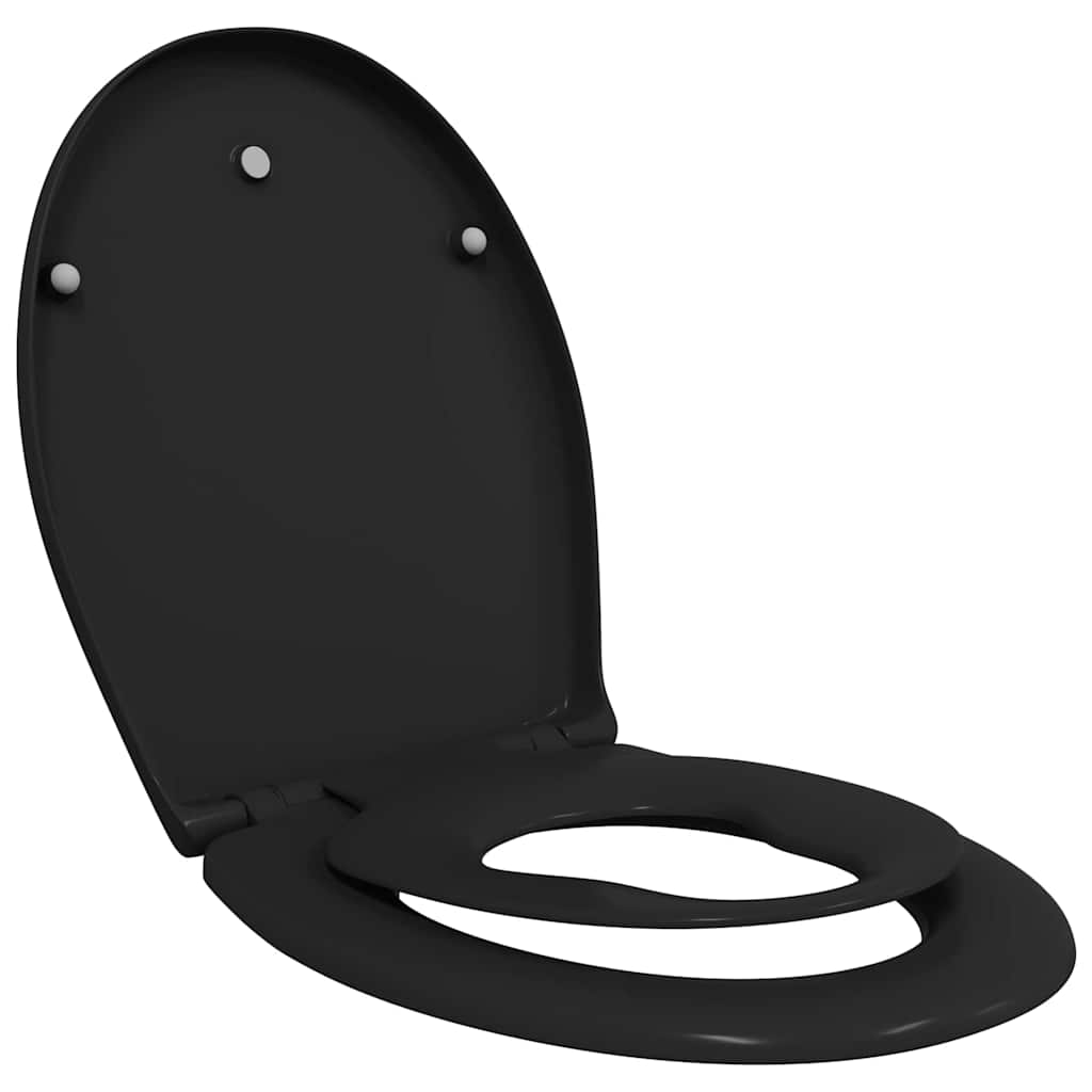 Toilettensitz Schwarz 47 x 37 x 4 cm Duroplast