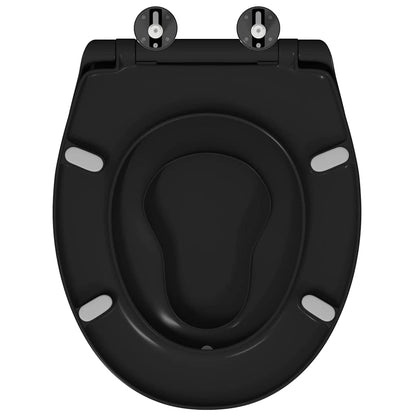 Toilettensitz Schwarz 47 x 37 x 4 cm Duroplast