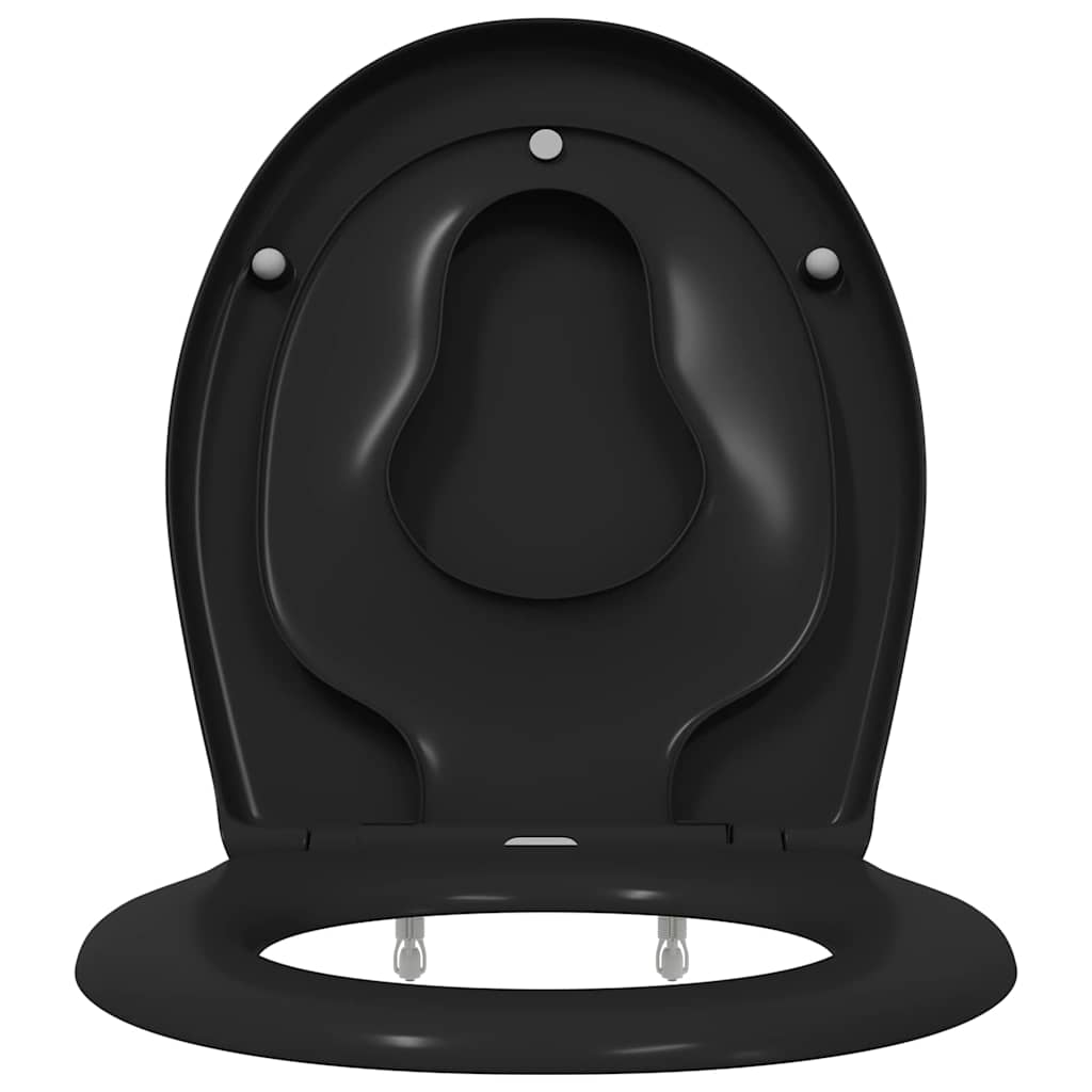 Toilettensitz Schwarz 47 x 37 x 4 cm Duroplast