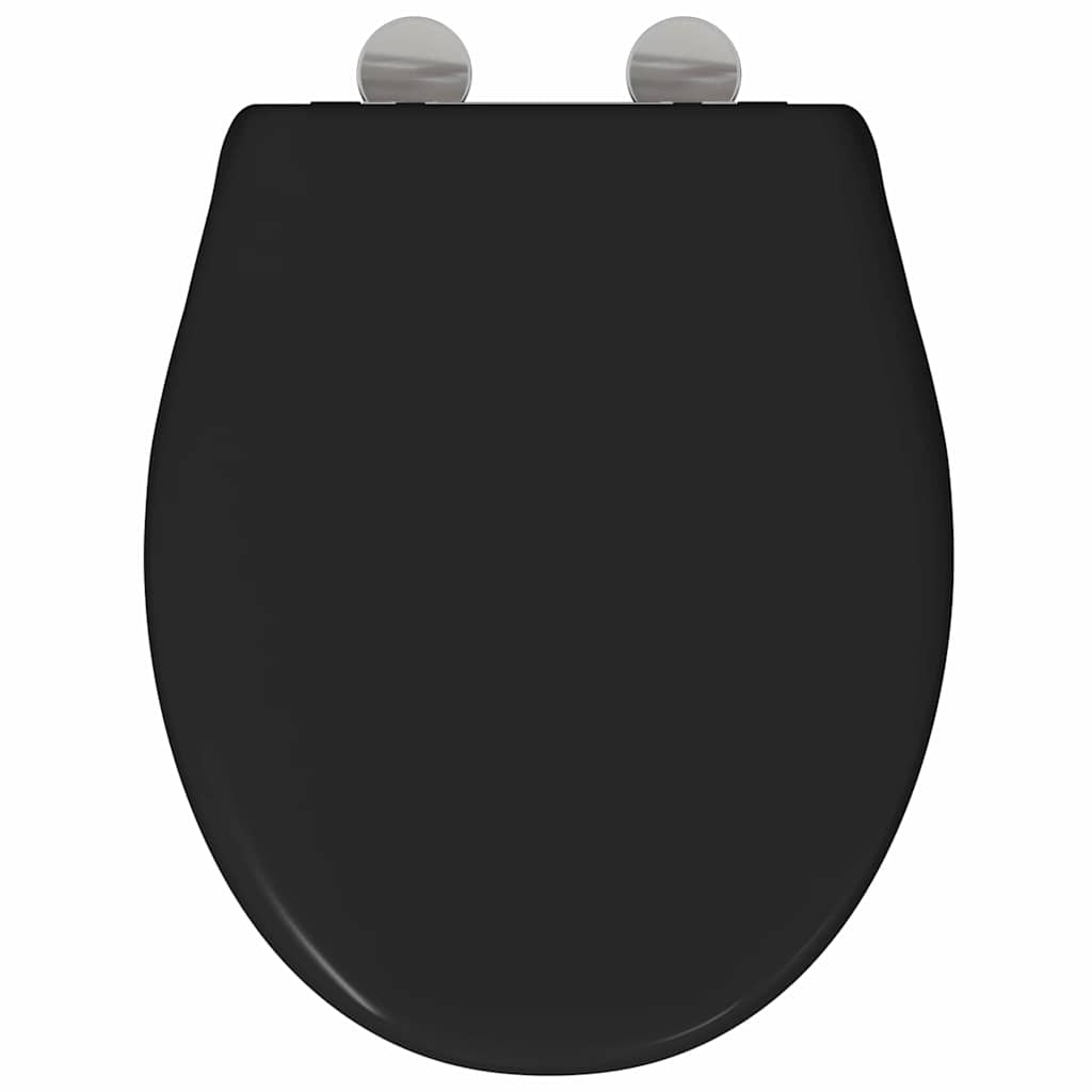 Toilettensitz Schwarz 47 x 37 x 4 cm Duroplast