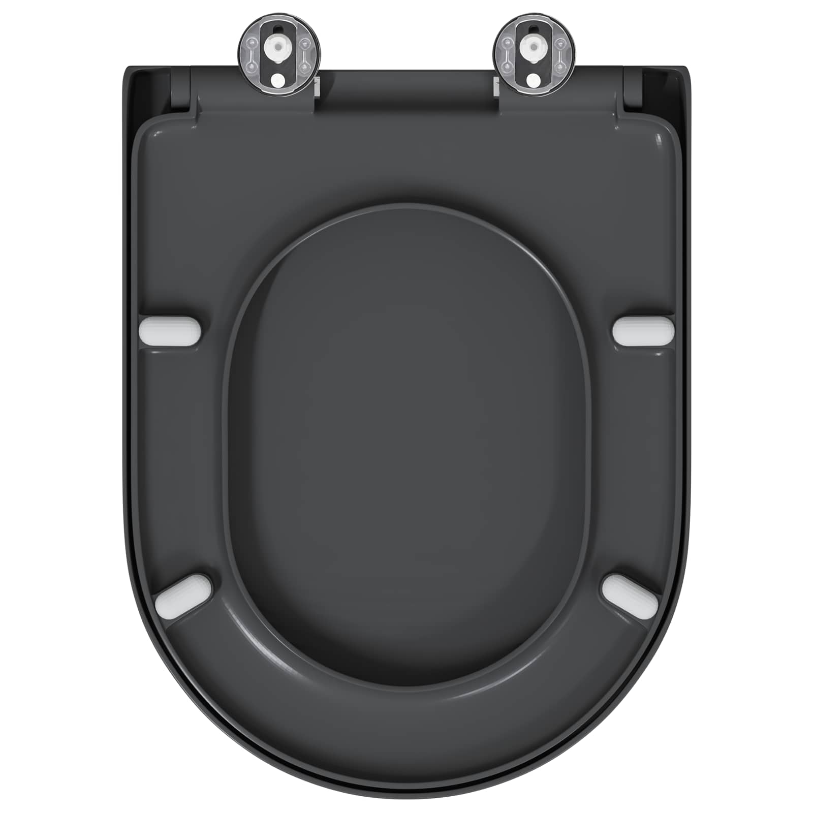 Toilettensitz Anthrazit 49 x 36 x 4 cm Duroplast