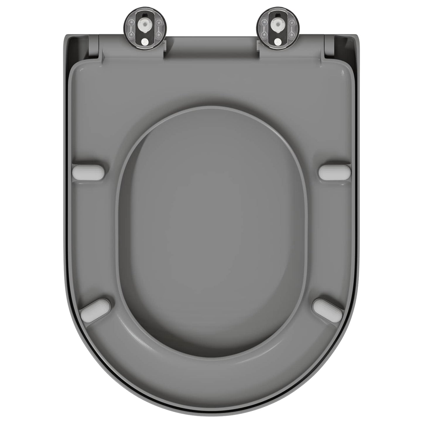 Toilettensitz Grau 49 x 36 x 4 cm Duroplast