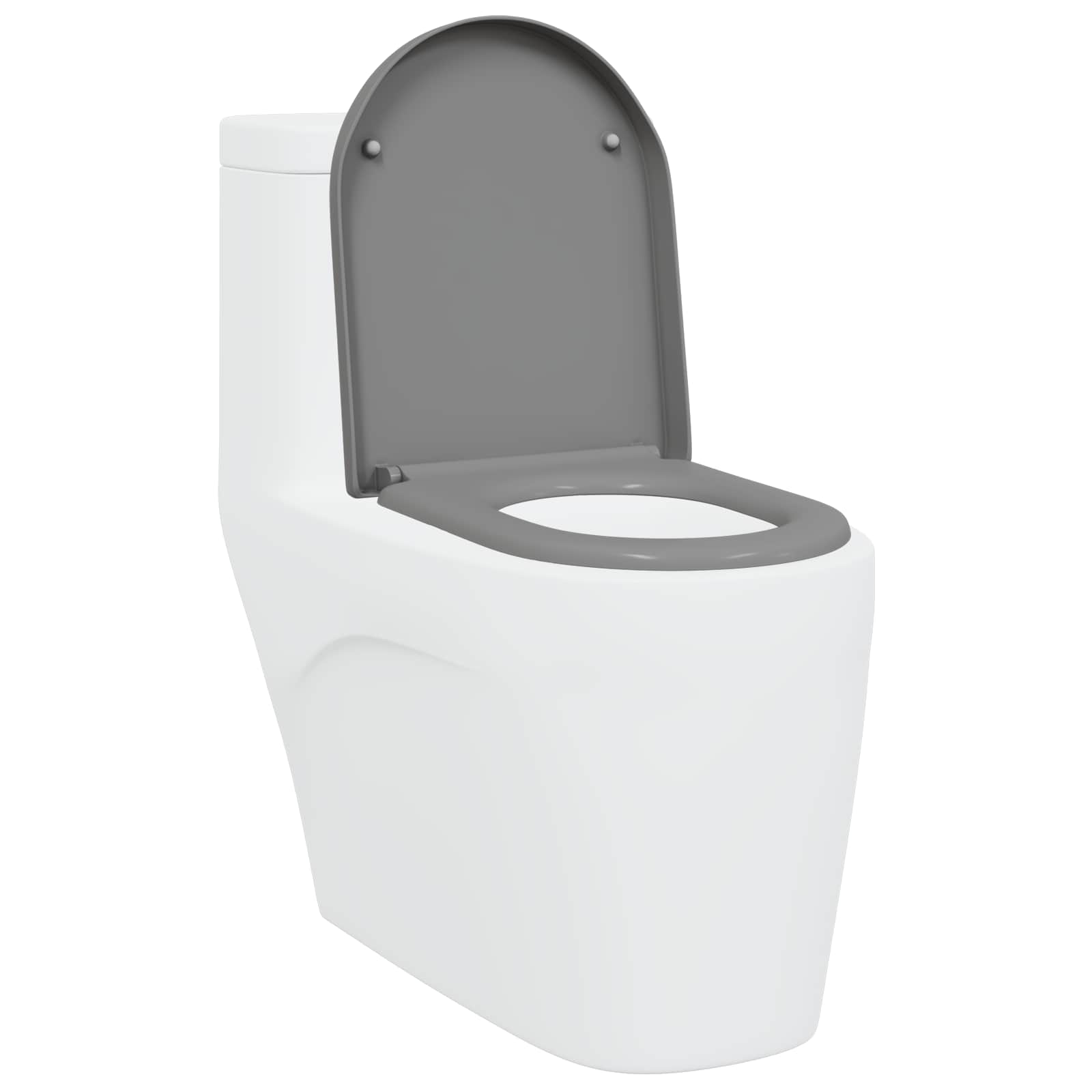 Toilettensitz Grau 49 x 36 x 4 cm Duroplast