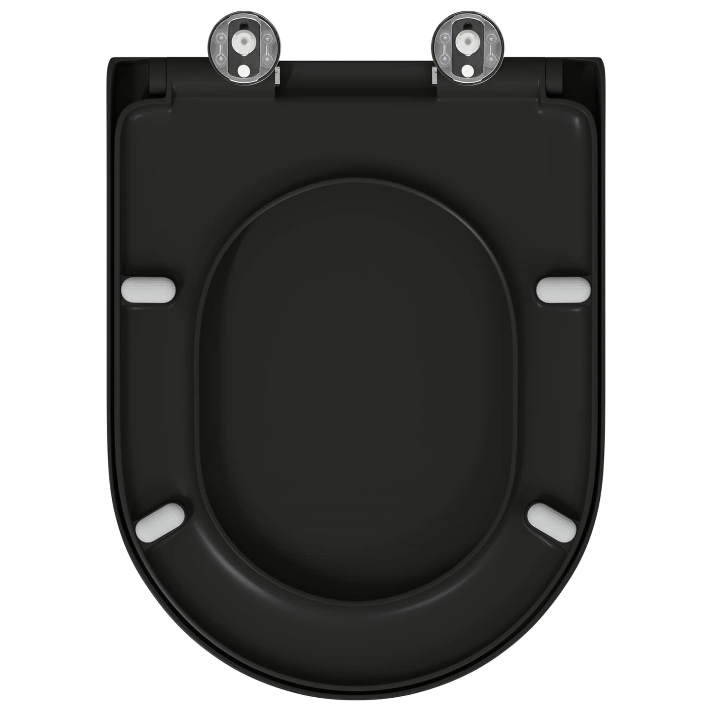 Toilettensitz Schwarz 49 x 36 x 4 cm Duroplast