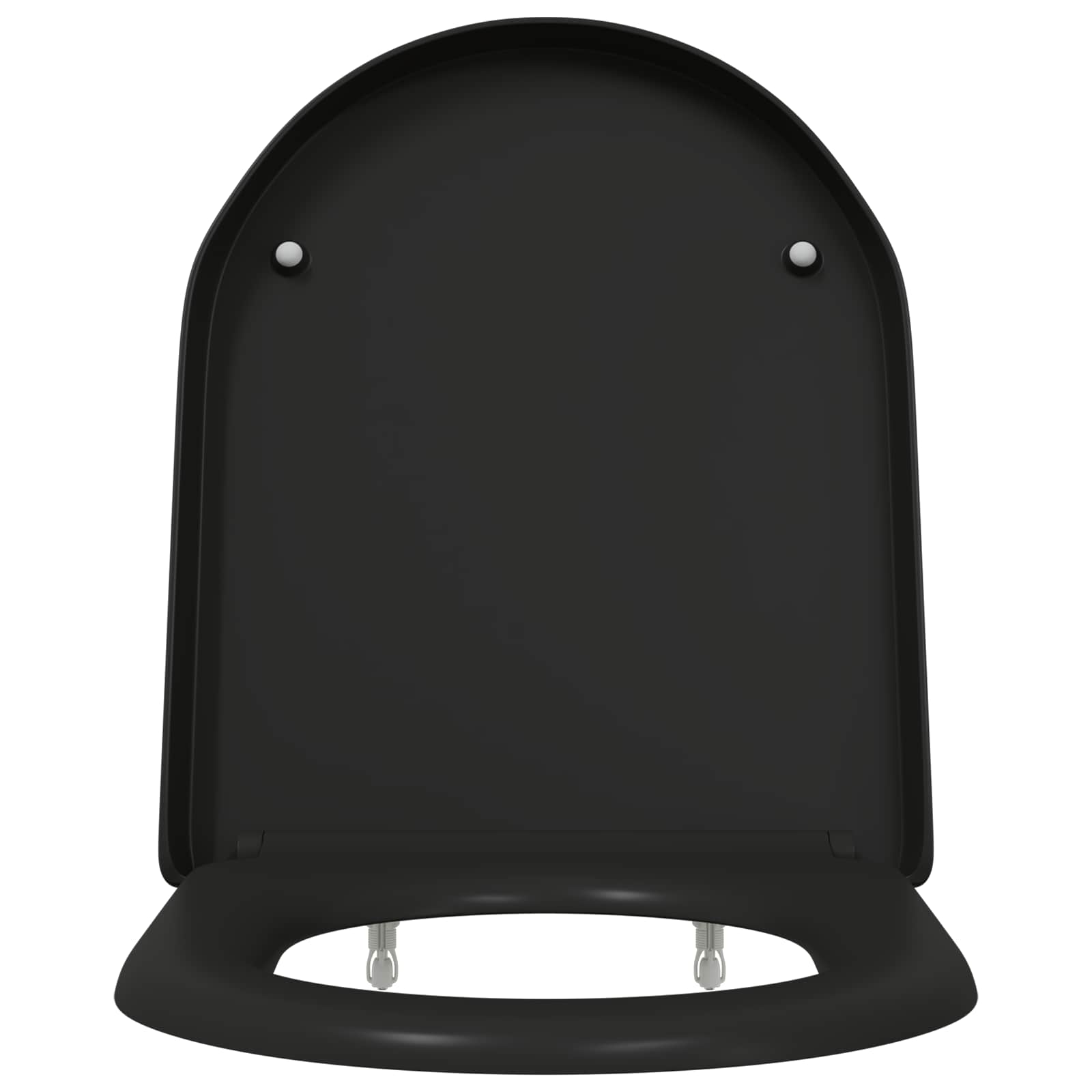Toilettensitz Schwarz 49 x 36 x 4 cm Duroplast