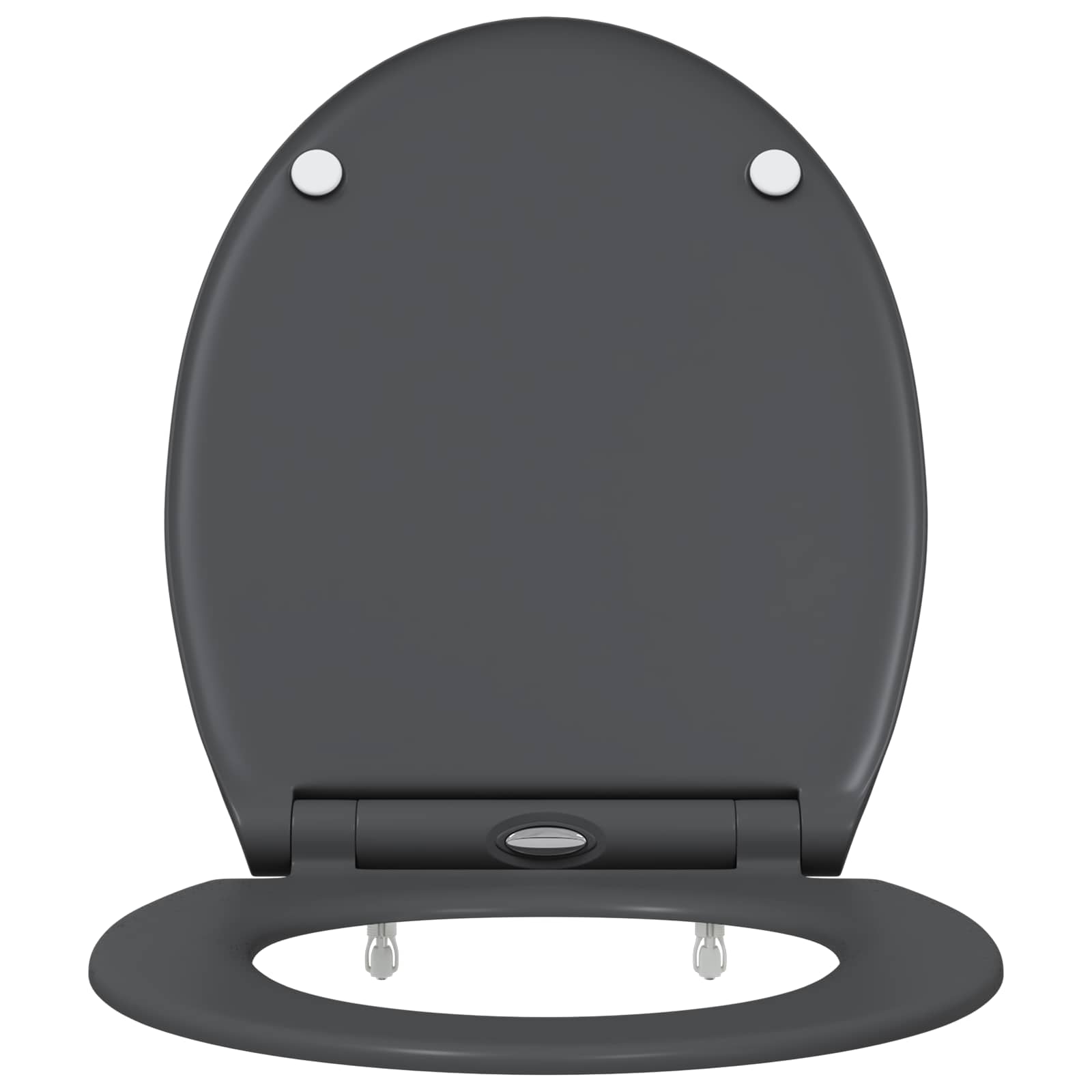 Toilettensitz Anthrazit 45,5 x 37,5 x 3,8 cm Duroplast