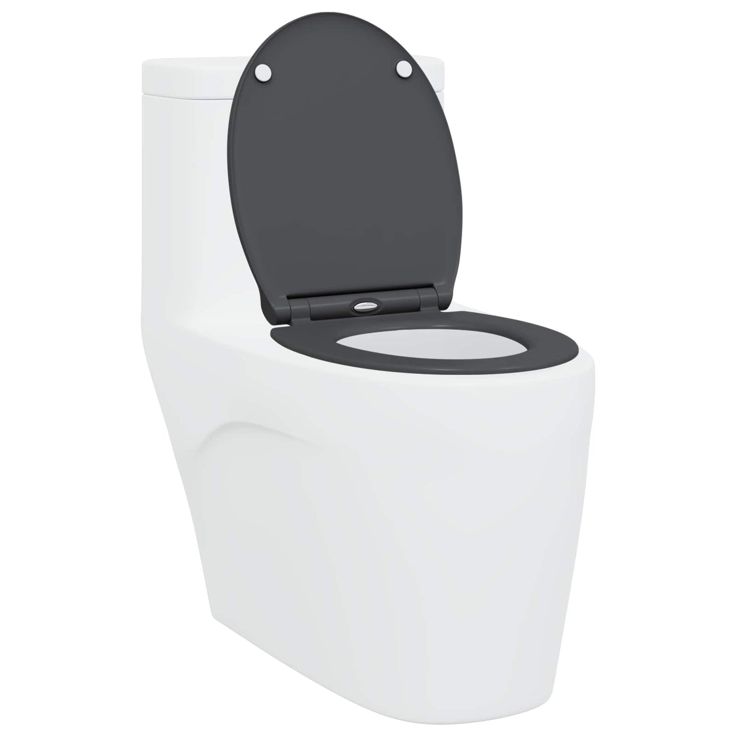 Toilettensitz Anthrazit 45,5 x 37,5 x 3,8 cm Duroplast