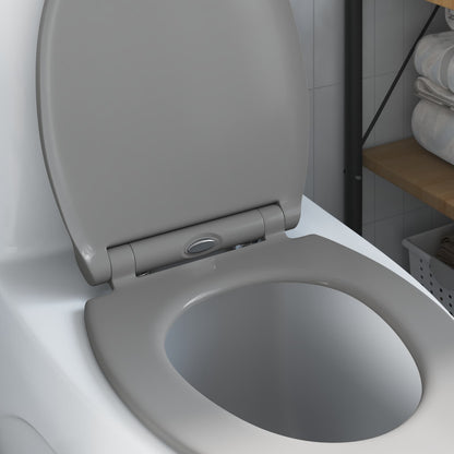 Toilettensitz Grau 45,5 x 37,5 x 3,8 cm Duroplast