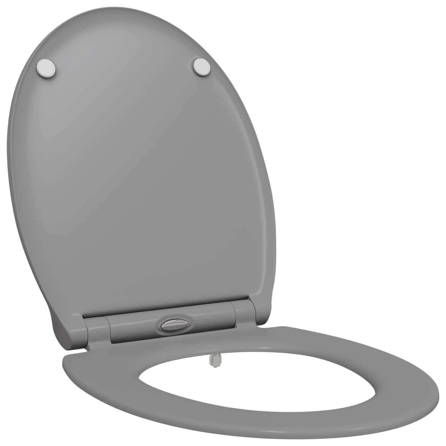 Toilettensitz Grau 45,5 x 37,5 x 3,8 cm Duroplast