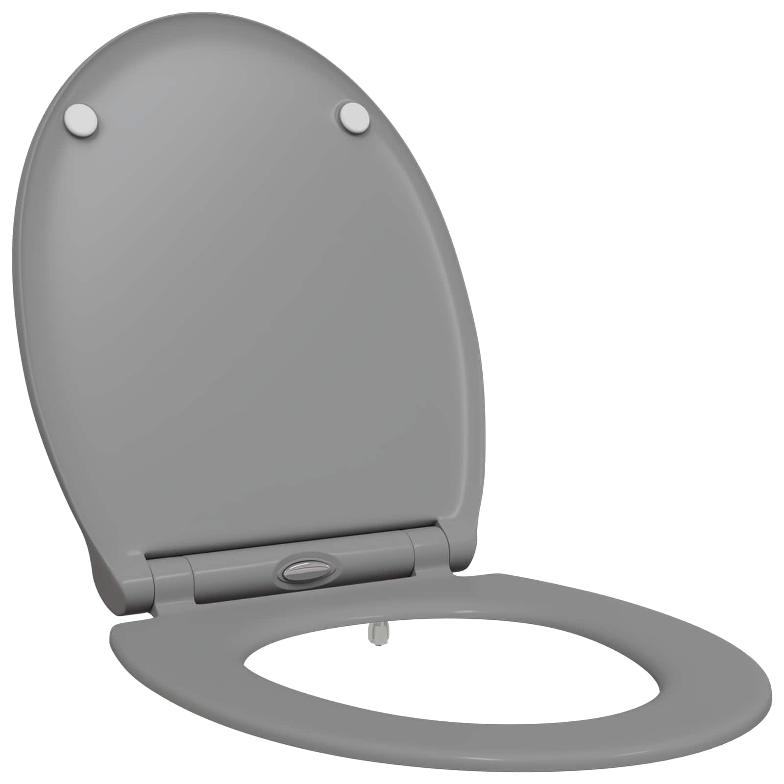 Toilettensitz Grau 45,5 x 37,5 x 3,8 cm Duroplast