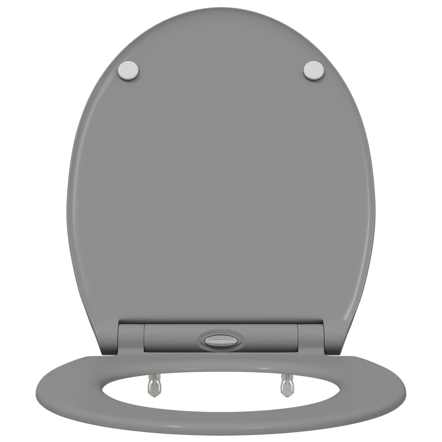 Toilettensitz Grau 45,5 x 37,5 x 3,8 cm Duroplast