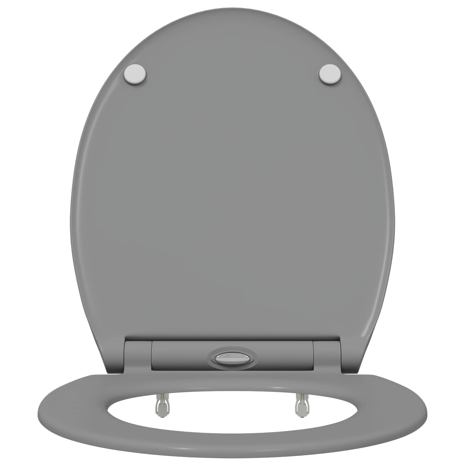 Toilettensitz Grau 45,5 x 37,5 x 3,8 cm Duroplast