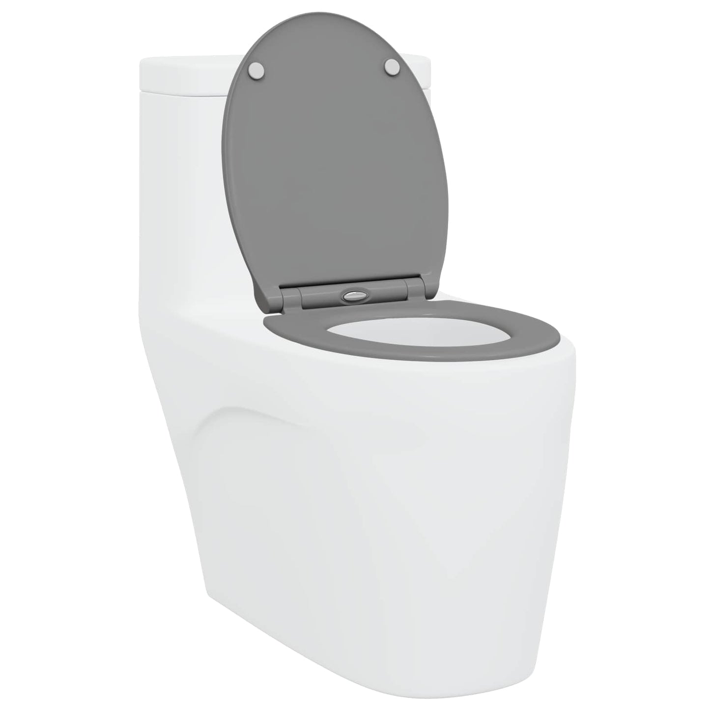 Toilettensitz Grau 45,5 x 37,5 x 3,8 cm Duroplast