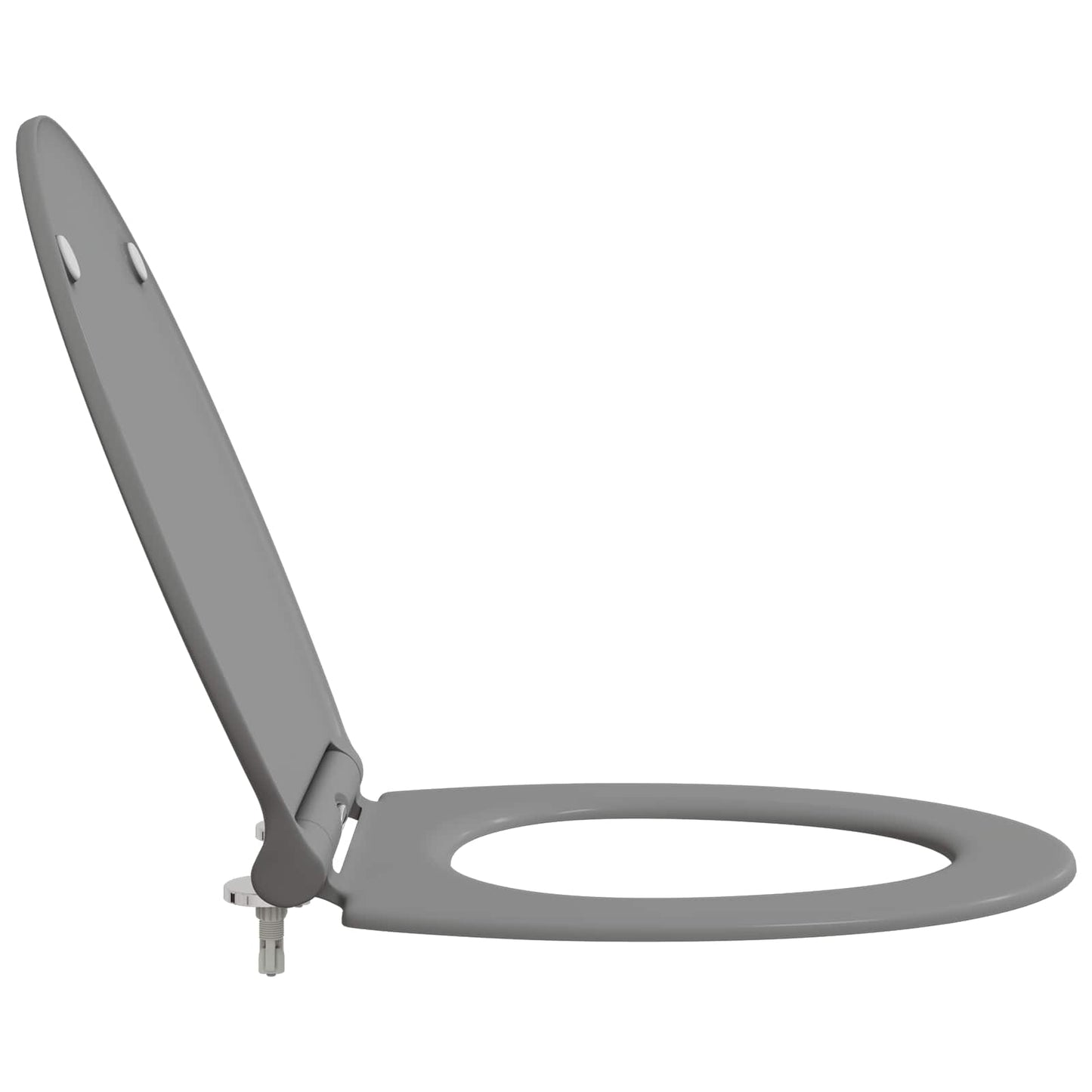 Toilettensitz Grau 45,5 x 37,5 x 3,8 cm Duroplast