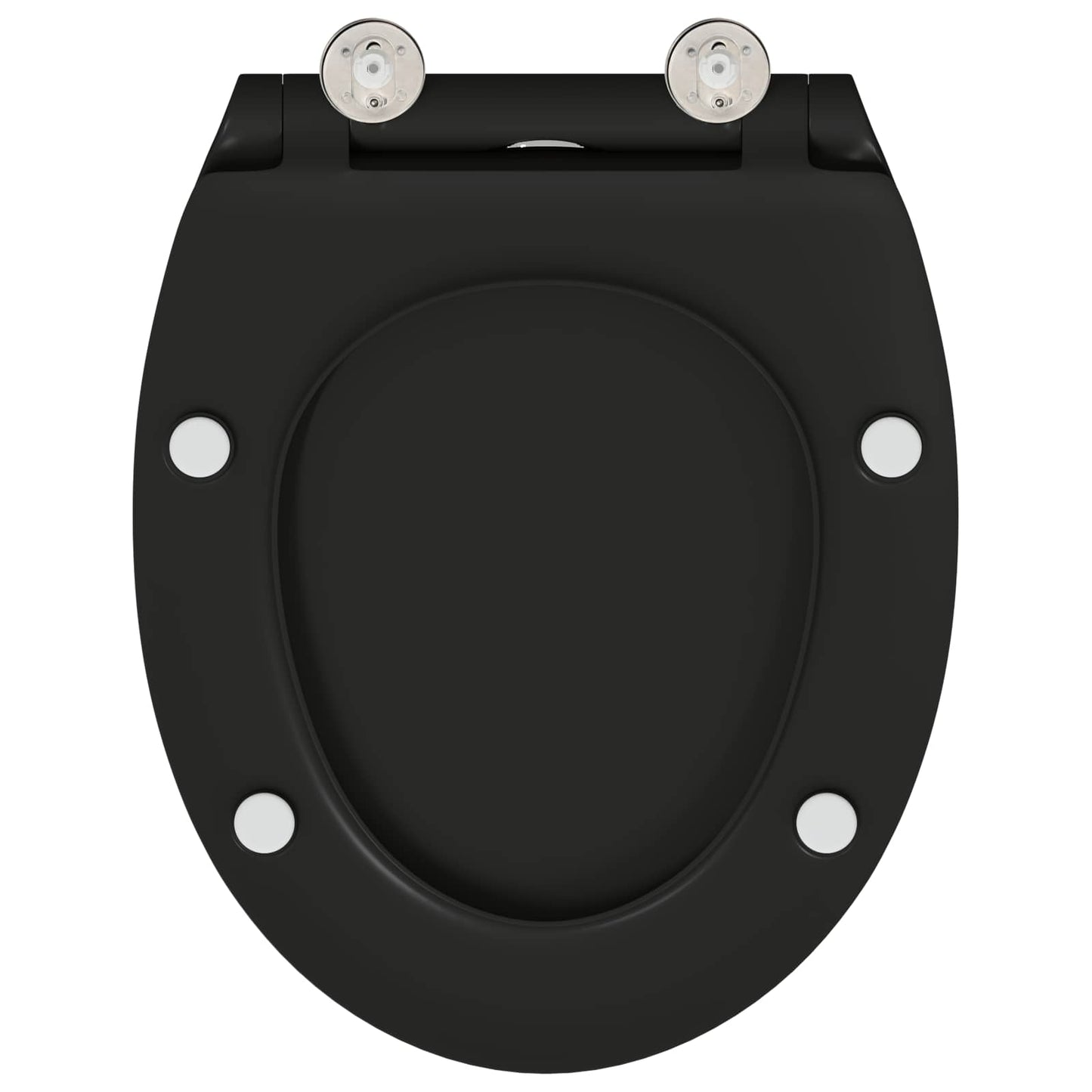 Toilettensitz Schwarz 45,5 x 37,5 x 3,8 cm Duroplast