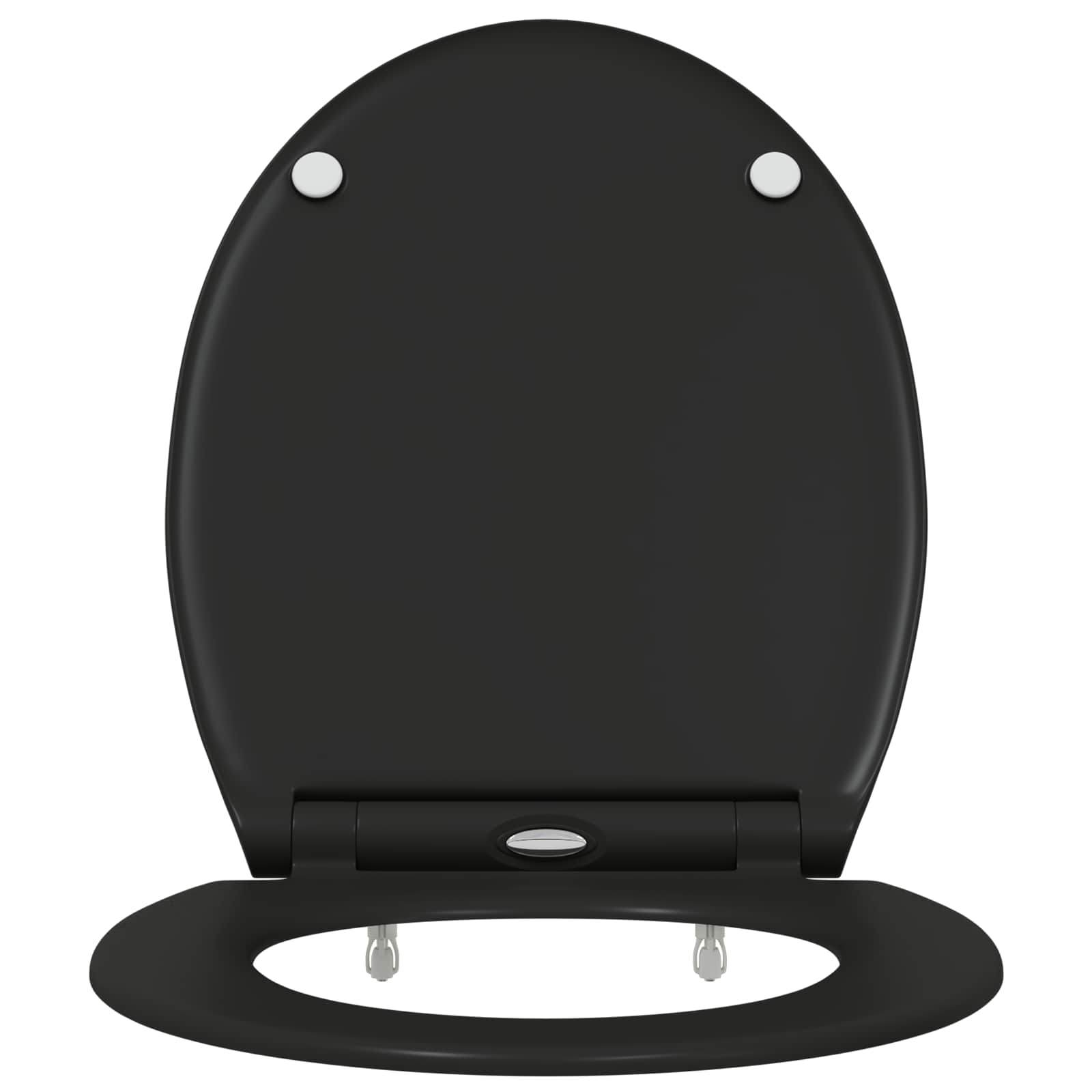 Toilettensitz Schwarz 45,5 x 37,5 x 3,8 cm Duroplast