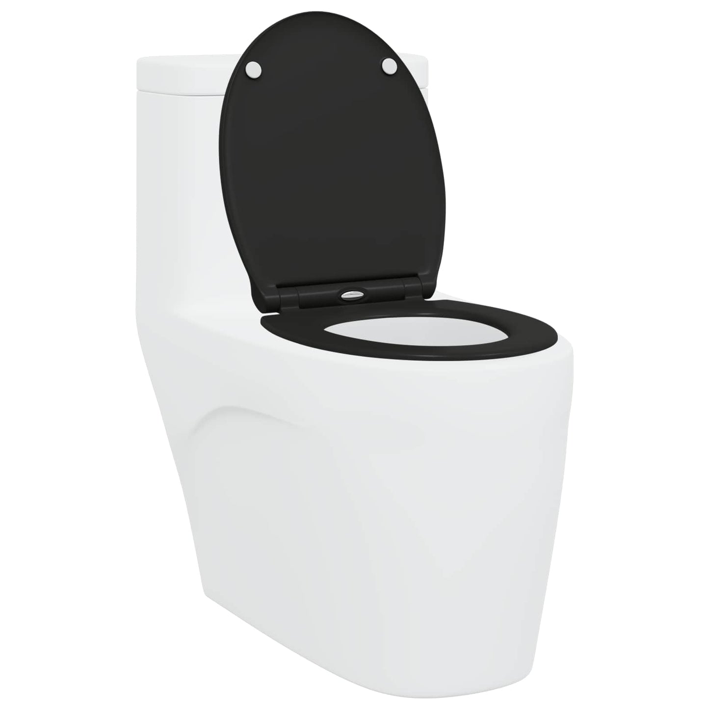 Toilettensitz Schwarz 45,5 x 37,5 x 3,8 cm Duroplast