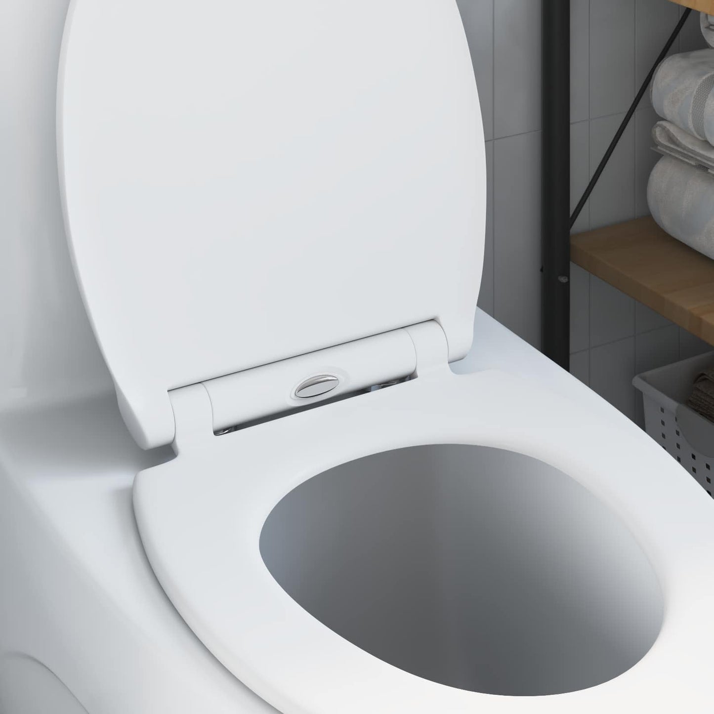 Toilettensitz Weiß 45,5 x 37,5 x 3,8 cm Duroplast