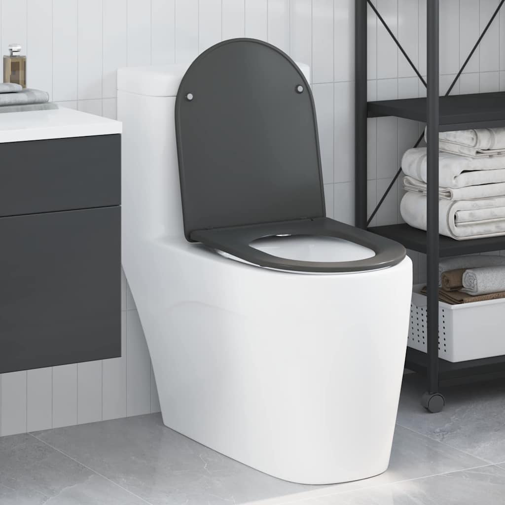 Toilettensitz Anthrazit 47 x 36 x 3,4 cm Duroplast