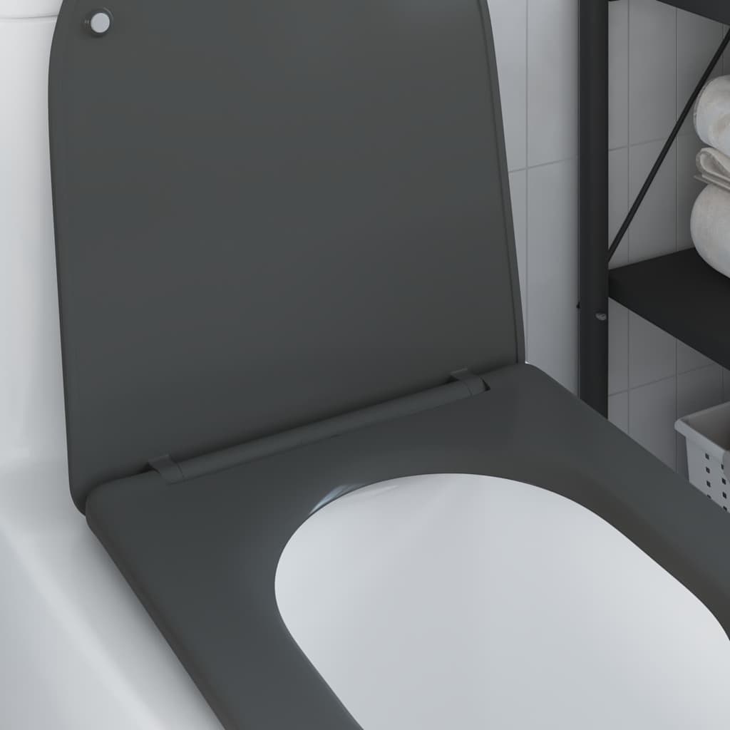 Toilettensitz Anthrazit 47 x 36 x 3,4 cm Duroplast