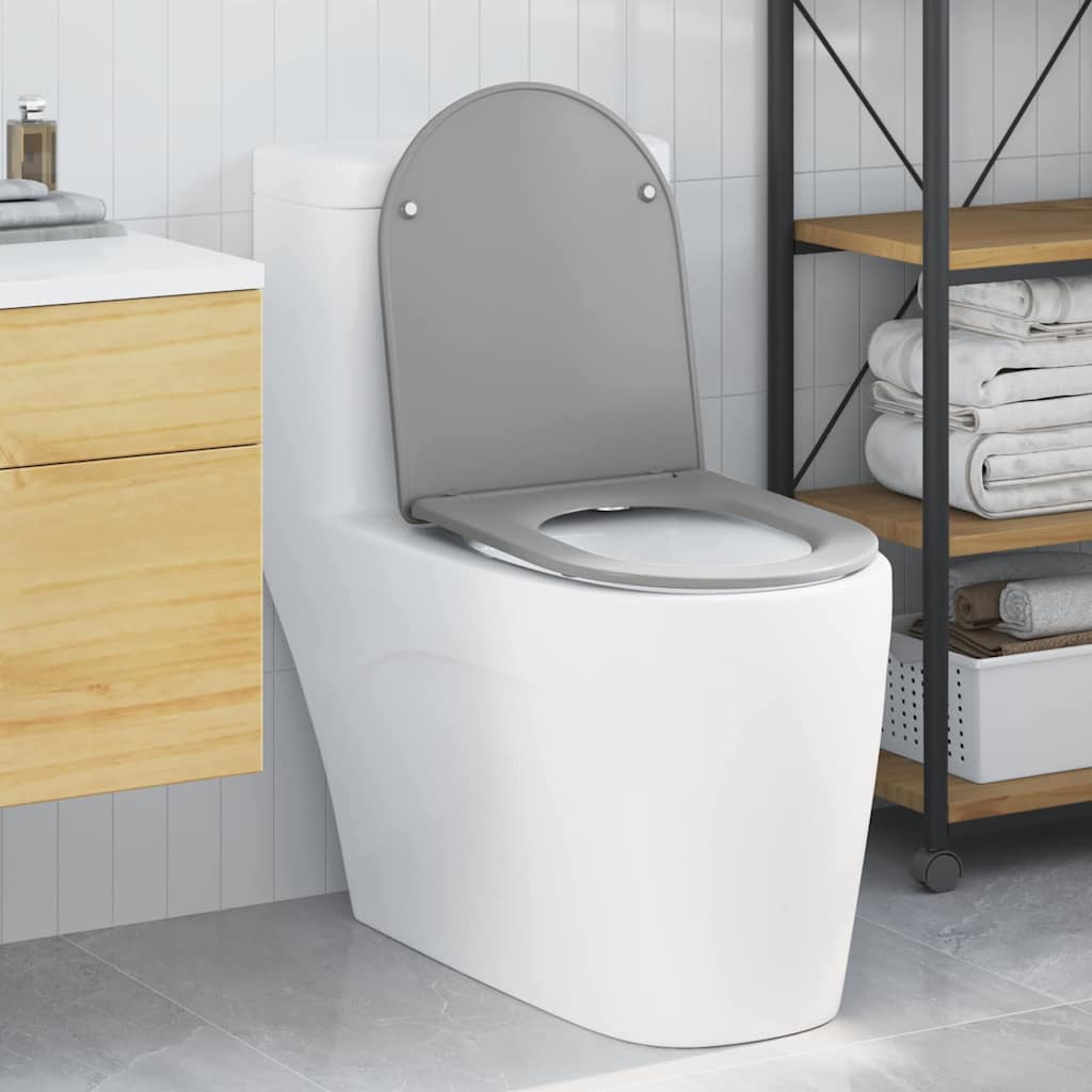 Toilettensitz Grau 47 x 36 x 3,4 cm Duroplast