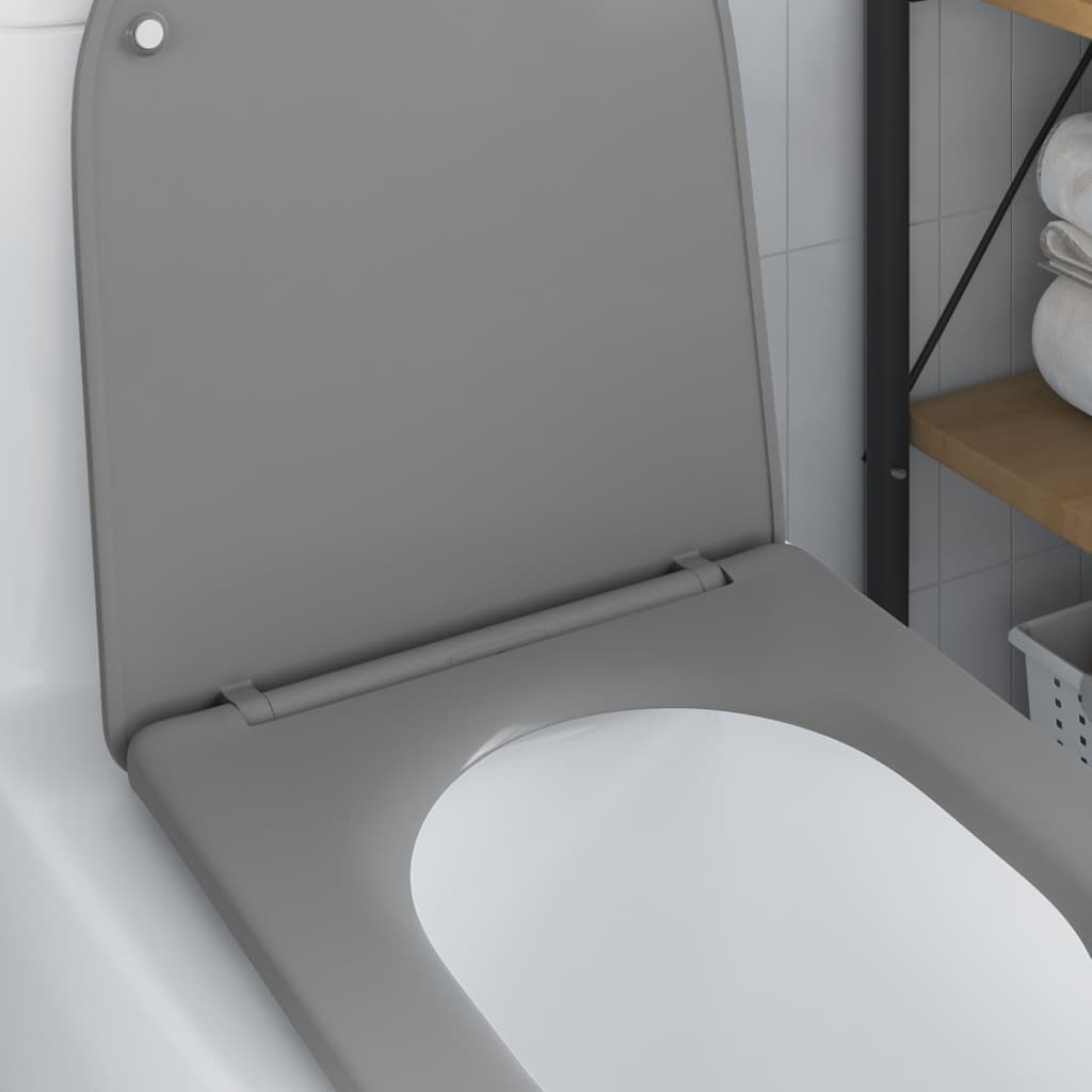 Toilettensitz Grau 47 x 36 x 3,4 cm Duroplast