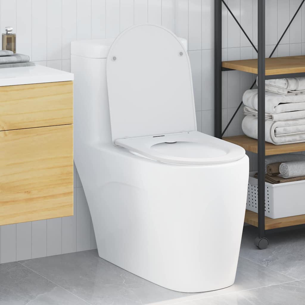 Toilettensitz Weiß 47 x 36 x 3,4 cm Duroplast