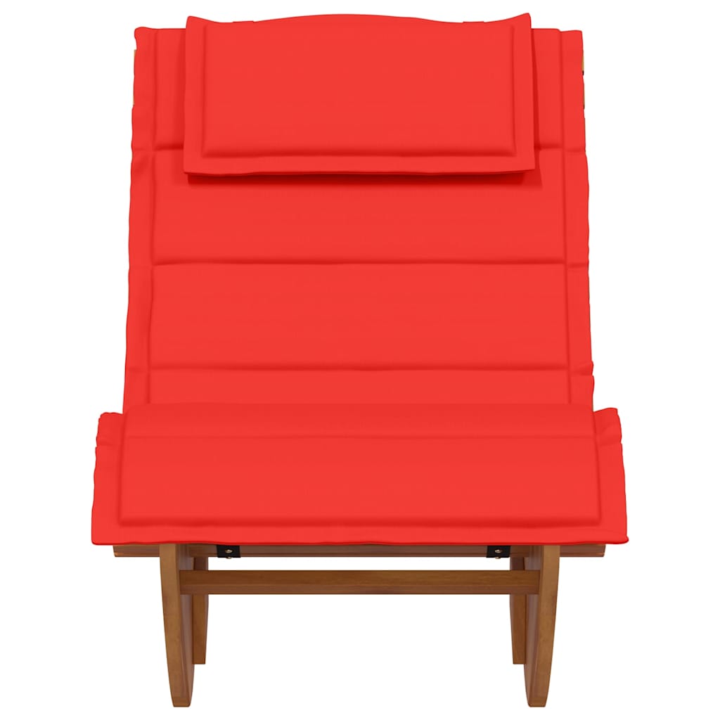 Sonnenliege 2 pcs Braun 60 x 154 x 74cm Massivholz Akazie
