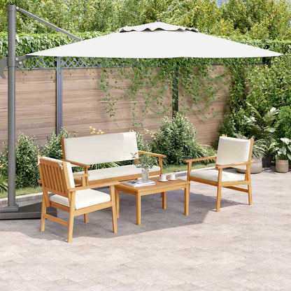 Gartensofa-set 4 stk. 4-Sitzanzahl Braun Massivholz Akazie