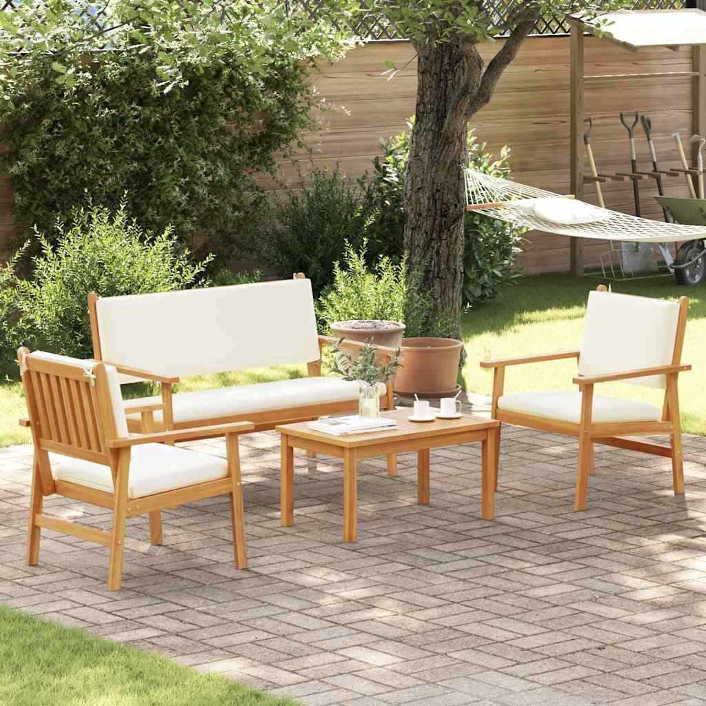 Gartensofa-set 4 pcs Braun 120 x 65,5 x 79 cm Massivholz Akazie