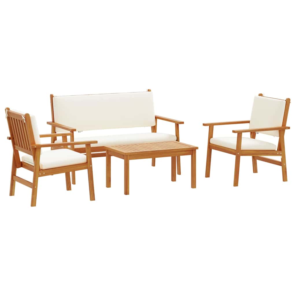 Gartensofa-set 4 pcs Braun 120 x 65,5 x 79 cm Massivholz Akazie
