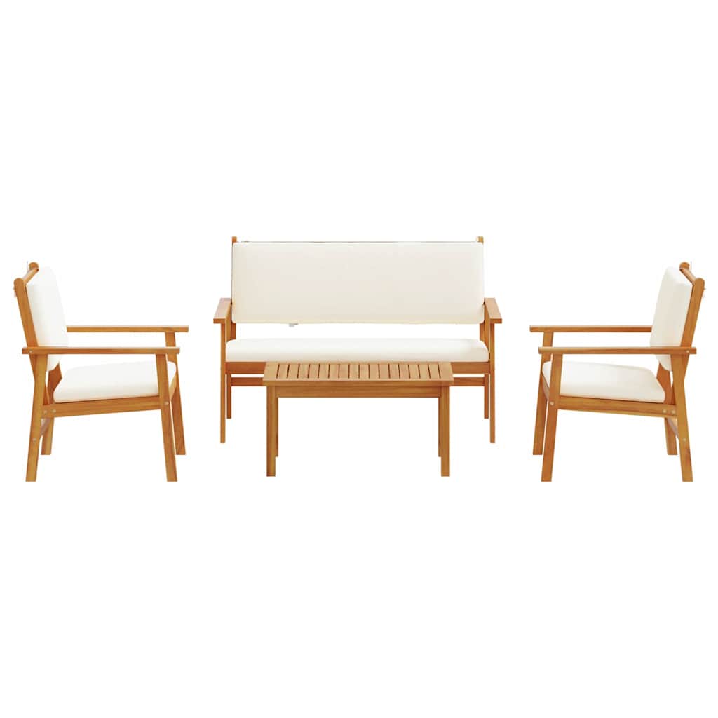Gartensofa-set 4 pcs Braun 120 x 65,5 x 79 cm Massivholz Akazie