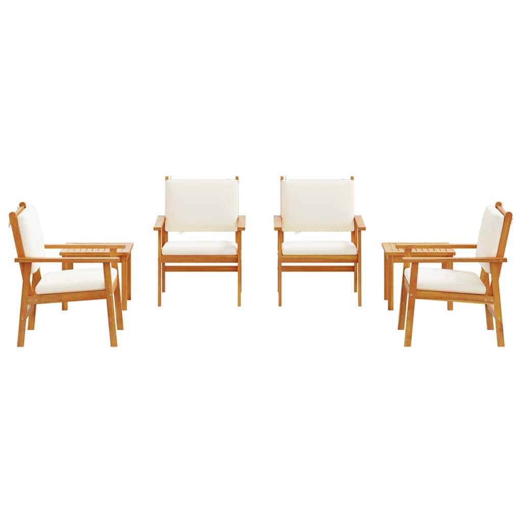 Gartensofa-set 6 pcs Braun Massivholz Akazie