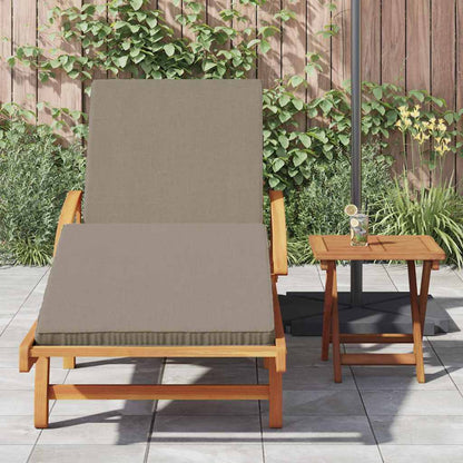 Sonnenliege 2 stk. Massivholz Akazie Taupe