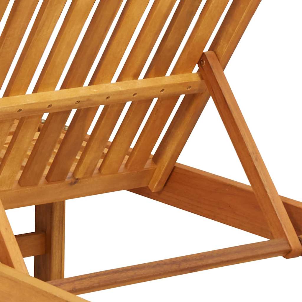 Sonnenliege 2 pcs Braun 40 x 40 x 40cm Massivholz Akazie