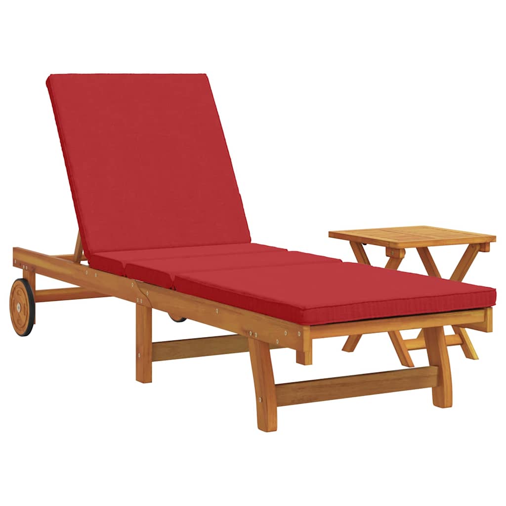 Sonnenliege 2 pcs Braun 40 x 40 x 40cm Massivholz Akazie