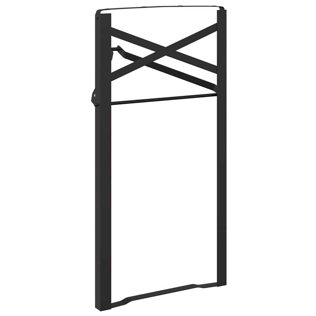 Bier Tischbein 2 stk. Schwarz 39 x 3 x 75 cm