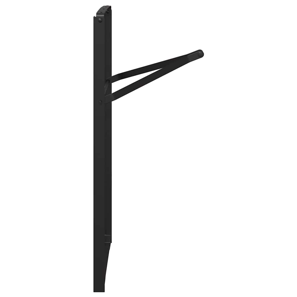 Bier Tischbein 2 stk. Schwarz 39 x 3 x 75 cm