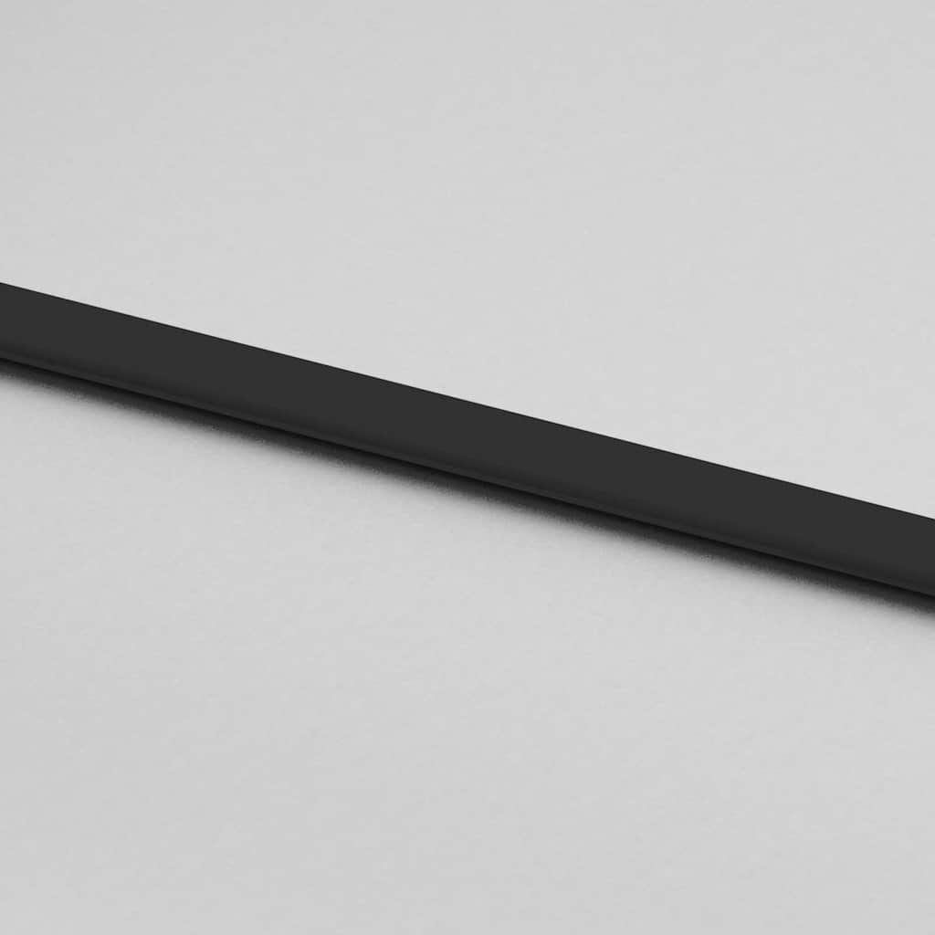 Schiebetür mit Beschlag 76x205 cm Hartglas & Aluminium