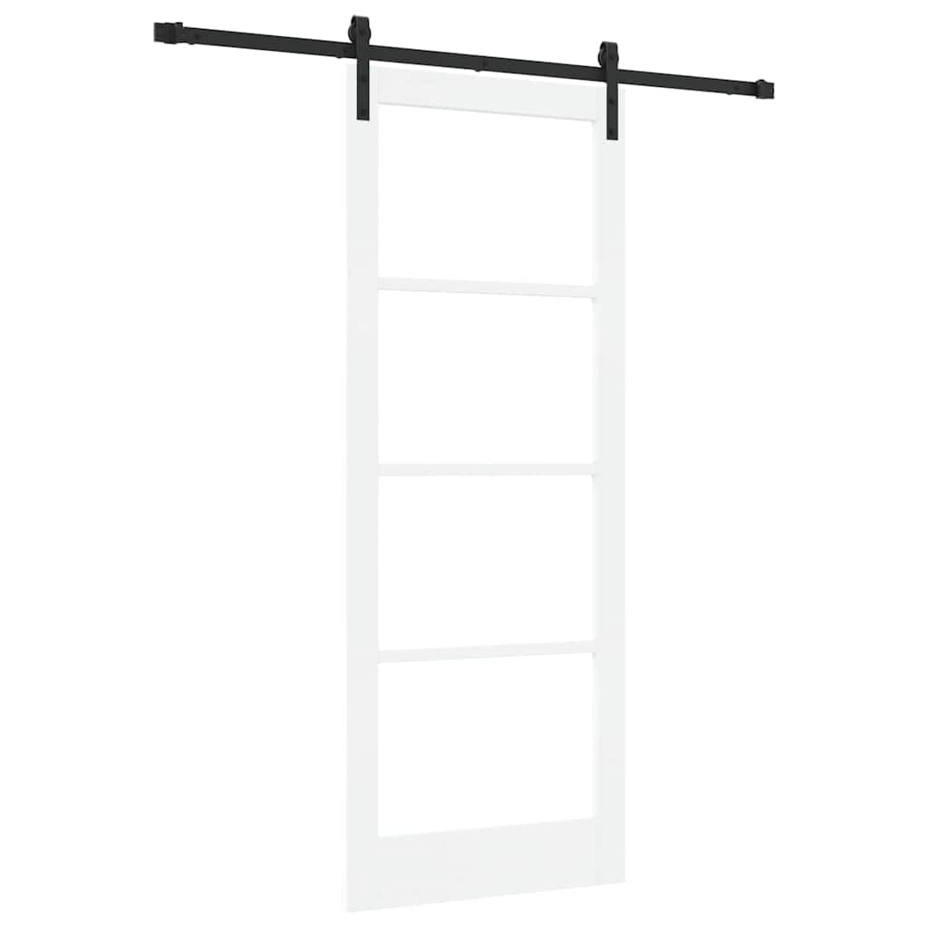 Schiebetür ORKDAL Weiß und Schwarz 83 x 211 cm