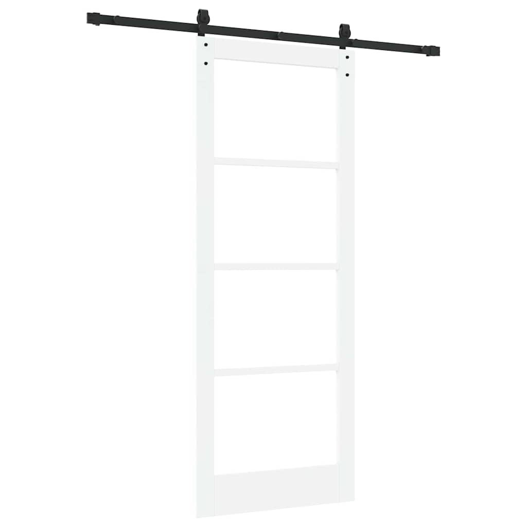 Schiebetür ORKDAL Weiß und Schwarz 83 x 211 cm