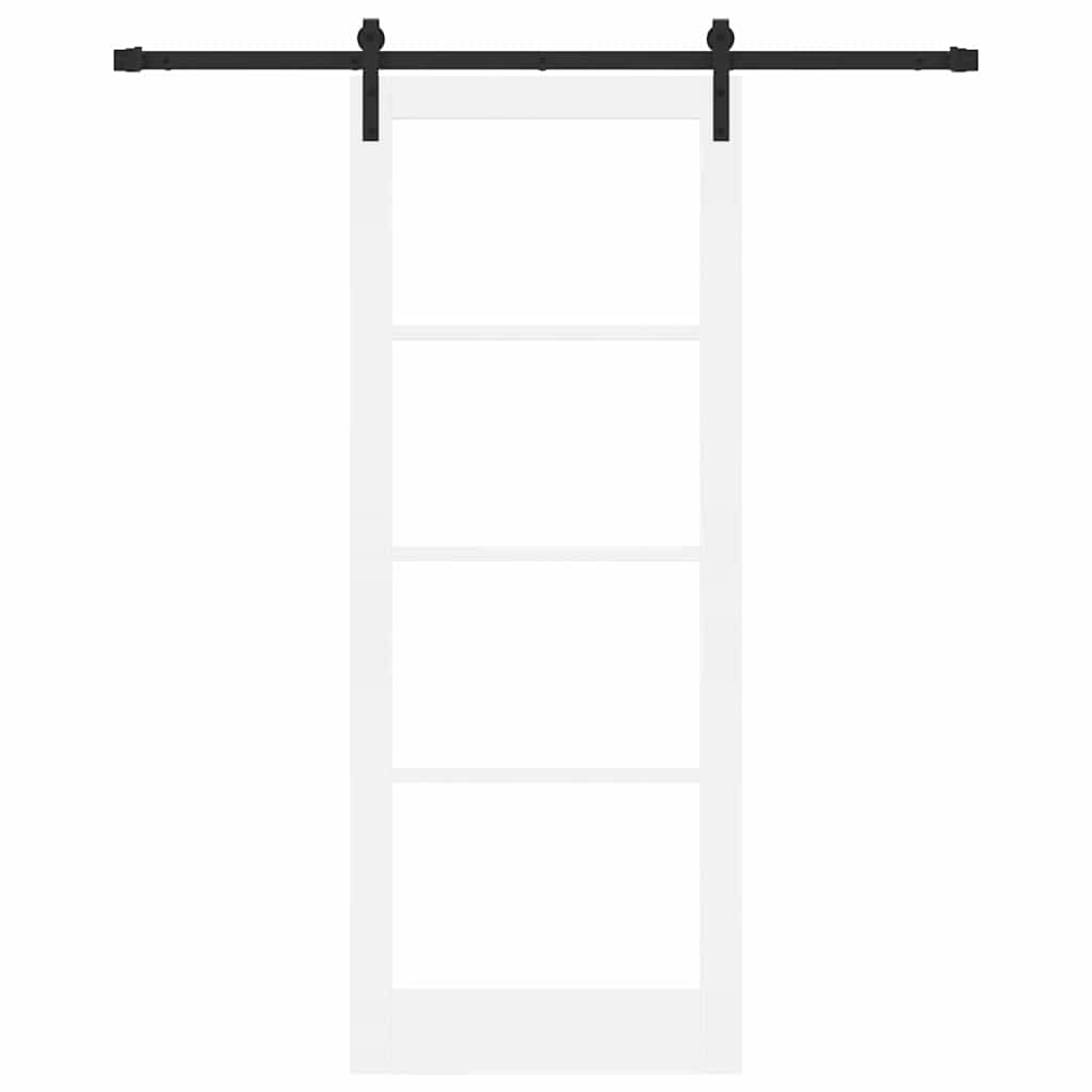 Schiebetür ORKDAL Weiß und Schwarz 83 x 211 cm