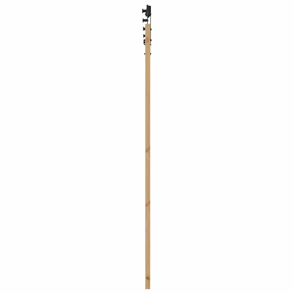 Schiebetür ORKDAL Natürlich und Schwarz 93 x 202 cm
