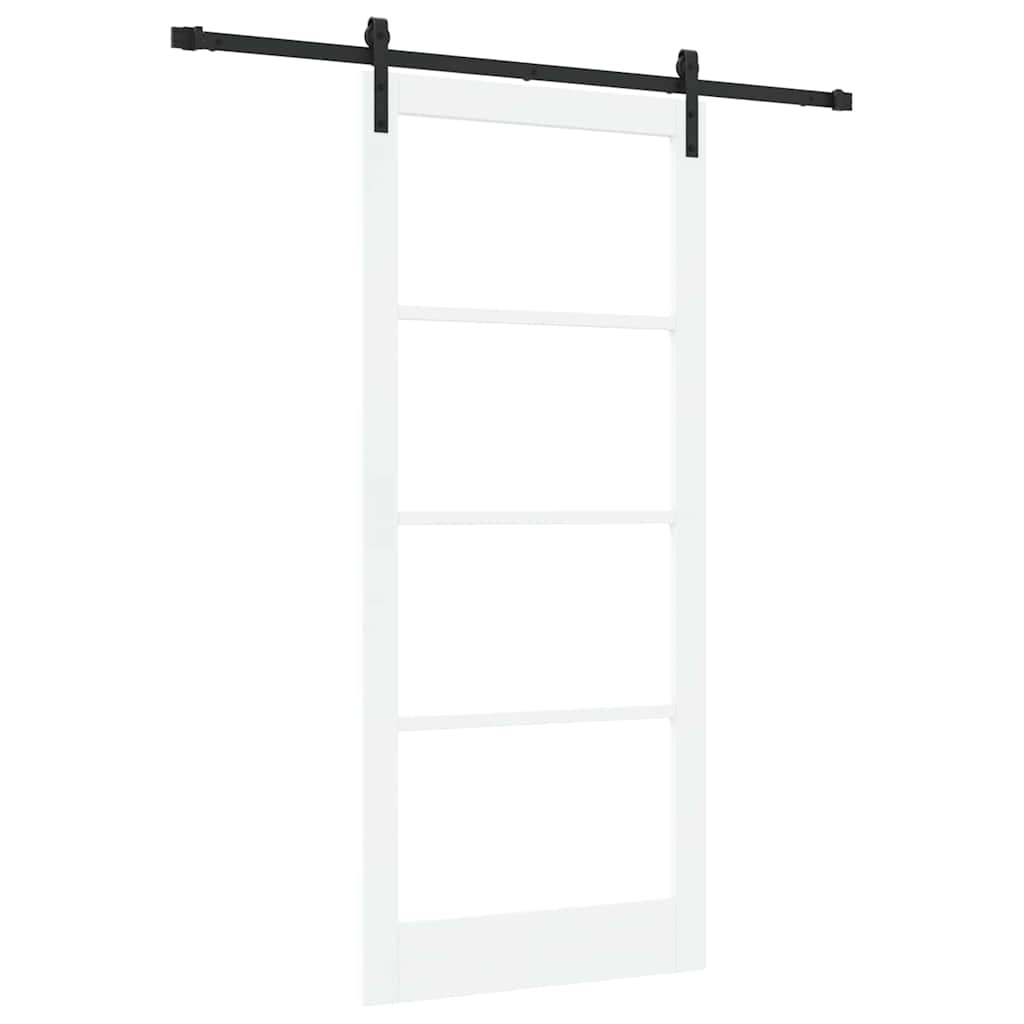 Schiebetür ORKDAL Weiß und Schwarz 93 x 211 cm
