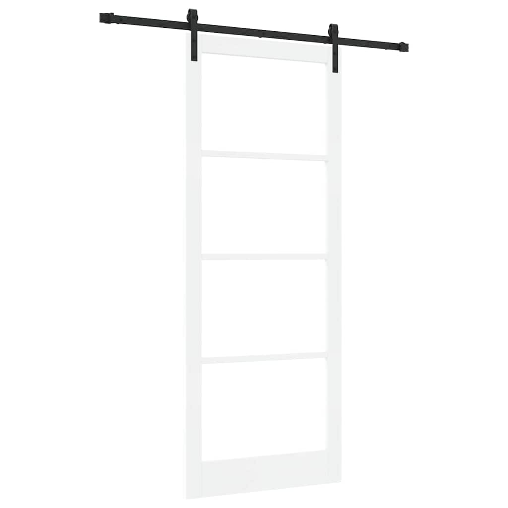 Schiebetür ORKDAL Weiß und Schwarz 93 x 232 cm