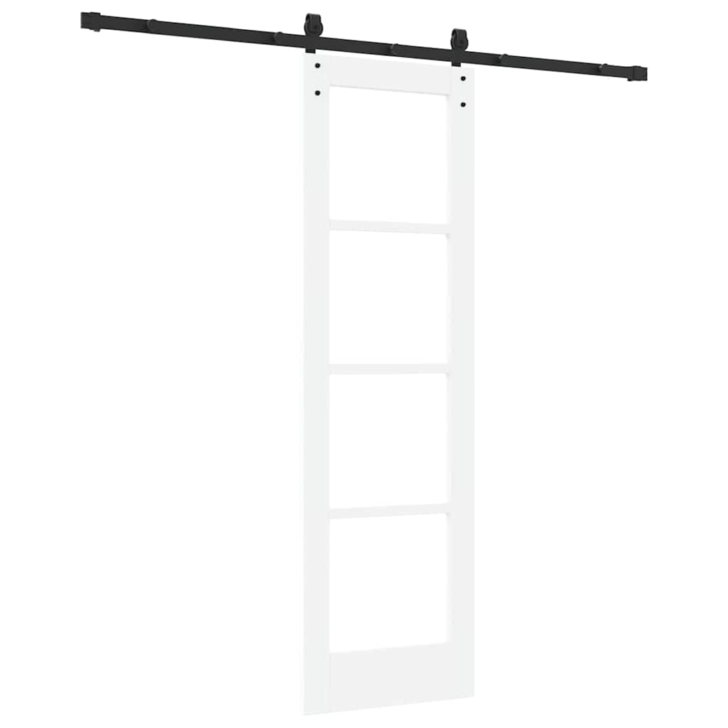 Schiebetür ORKDAL Weiß und Schwarz 61 x 198,5 cm