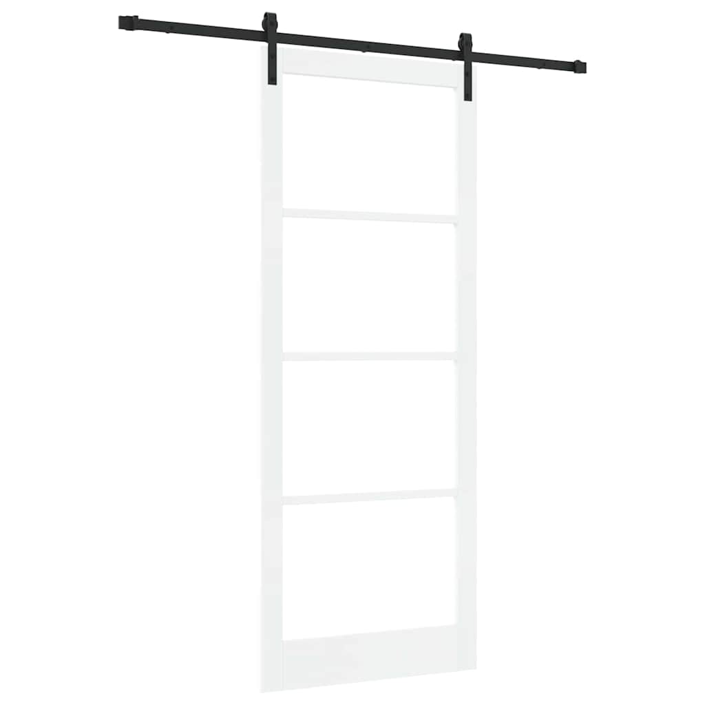 Schiebetür ORKDAL Weiß und Schwarz 93 x 232 cm